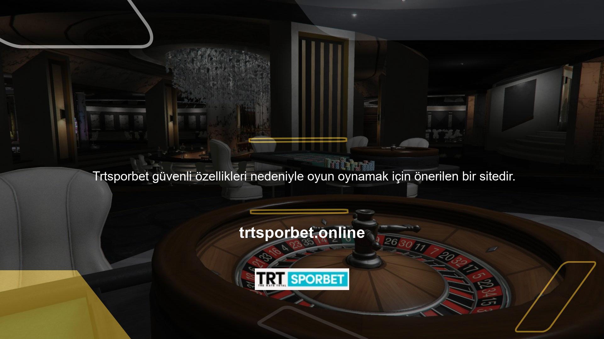 Trtsporbet kullanıcılarına güvenli bir oyun deneyimi sağlamaya odaklanan, güvenli rulet oyunları blackjack oyunları ve daha fazlası gibi çeşitli oyunlar sunan bir casino web sitesidir